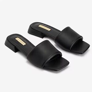 Express Women's Black Slide Sandals size 8
NWOT